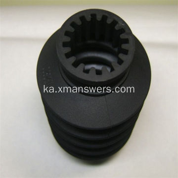 მორგებული Rubber Spacer შავი სილიკონის რეზინის ბუჩქი